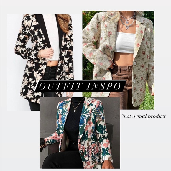 Flower pattern blazer - Picture 5 of 5